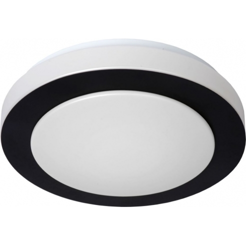 Stylowy Plafon okrągły łazienkowy Dimy 28 LED czarny Lucide