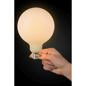 Step LED E27 8w 12,5 cm white dimmable bulb Lucide 2