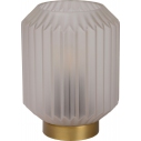 Sueno white&brass glass table lamp Lucide