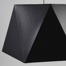 Stylowa Lampa wisząca geometryczna z abażurem Ivo 66 czarno-złota TK Lighting do salonu i nad stół.