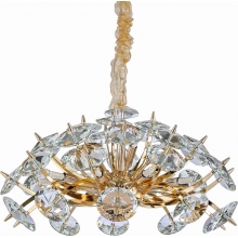 Stylowa Lampa wisząca kryształowa glamour Almondi 65 złota Auhilon do kuchni i sypialni