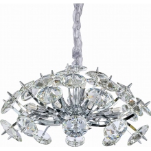 Stylowa Lampa wisząca kryształowa glamour Almondi 65 chromowana Auhilon do kuchni i sypialni