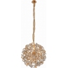 Stylowa Lampa wisząca kryształowa glamour Clementi 61 złota Auhilon do kuchni i sypialni