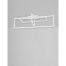Stylowy Plafon nowoczesny Gader 91 LED biały piaskowy do sypialni i przedpokoju