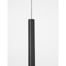 Stylowa Lampa wisząca tuba minimalistyczna Terral LED czarny piaskowy do kuchni i sypialni