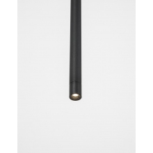 Stylowa Lampa wisząca tuba minimalistyczna Terral LED czarny piaskowy do kuchni i sypialni