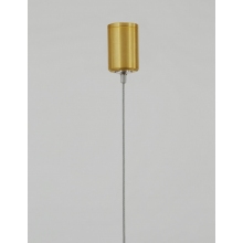 Stylowa Lampa wisząca podłużna glamour Terral 120 LED mosiądz/złoty do kuchni i sypialni