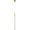 Stylowa Lampa wisząca tuba glamour Terral LED mosiądz/złoty do kuchni i sypialni