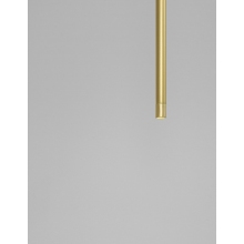 Stylowa Lampa wisząca tuba glamour Terral LED mosiądz/złoty do kuchni i sypialni