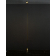 Stylowa Lampa wisząca - podłogowa tuba glamour Terral LED mosiądz/złoty do kuchni i sypialni