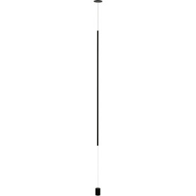 Terral LED black sand minimalistic tube pendant lamp