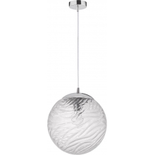 Stylowa Lampa wisząca szklana kula dekoracyjna Pomissio 30 chrom/przezroczysty do salonu i jadalni