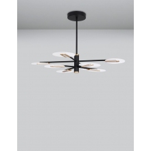 Modna Lampa sufitowa nowoczesna Tengio 89 LED czarny/złoty do salonu i jadalni