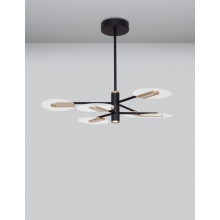 Modna Lampa sufitowa nowoczesna Tengio 79 LED czarny/złoty do salonu i jadalni