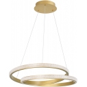 Glamour Pendant Lamp with Crystals Grosse 55 LED Matte Gold