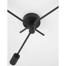 Sorno black sand triple loft ceiling lamp 2