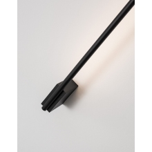 Stylowy Kinkiet minimalistyczny Spiros 60 LED czarny piaskowy do przedpokoju