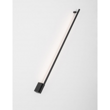 Stylowy Kinkiet minimalistyczny Spiros II 90 LED czarny piaskowy do przedpokoju