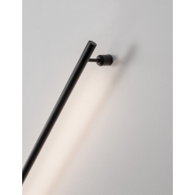 Stylowy Kinkiet minimalistyczny Spiros II 60 LED czarny piaskowy do przedpokoju