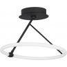 Modna Lampa sufitowa okrągła nowoczesna Grace 38 LED czarny piaskowy do salonu i jadalni