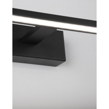 Stylowy Kinkiet łazienkowy podłużny Viano 96 LED czarny nad lustro