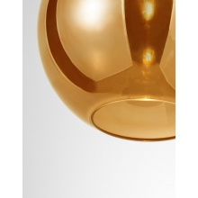 Stylowa Lampa wisząca szklana kula Lavizzo 25 złota do salonu i jadalni