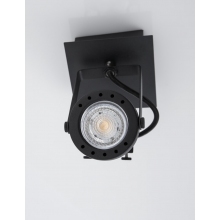 Regulowany Reflektor sufitowy kierunkowy Valso I LED czarny do przedpokoju i kuchni