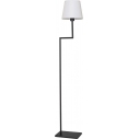 Bonso white&black sand floor lamp with lampshade