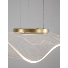 Stylowa Lampa wisząca nowoczesna Dermino 50 LED złota do salonu i jadalni