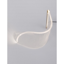 Dekoracyjna Lampa stołowa nowoczesna Dermino LED złota do sypialni i salonu