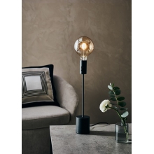 Dekoracyjna Lampa stołowa "żarówka" Capital czarna Markslojd do sypialni i salonu