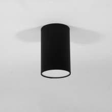 Skandynawska Lampa Spot z abażurem Office Circle 12 Czarna TK Lighting do przedpokoju i kuchni.