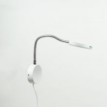 Kinkiet nowoczesny z włącznikiem Flex LED Biały Markslojd do sypialni, salonu i przedpokoju.