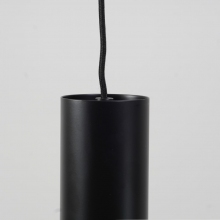 Minimalistyczna Lampa wisząca tuba Ruben 7 czarna Markslojd do kuchni, salonu i jadalni.