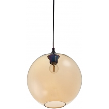 Designerska Lampa wisząca szklana kula Love Bomb 25 Bursztynowa Step Into Design do salonu, kuchni i holu.