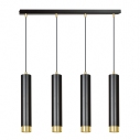 Kibo IV black&gold tubes pendant lamp Emibig