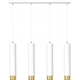 Kibo IV white&gold tubes pendant lamp Emibig