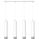 Kibo IV white&chrome tubes pendant lamp Emibig