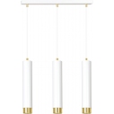 Kibo III white&gold tubes triple pendant lamp Emibig