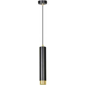 Kibo 8 black&gold tube pendant lamp Emibig