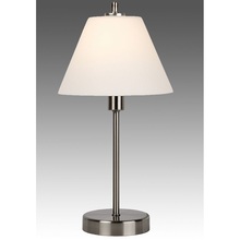 Stylizowana Lampa stołowa antyczna Touch Satynowy Chrom Lucide do hotelu i restauracji.