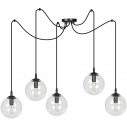 Gigi V black&transparent glass balls pendant lamp Emibig