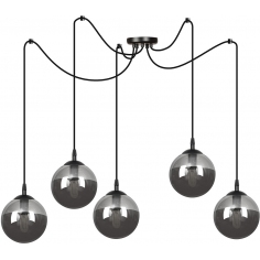 Gigi V black&graphite glass balls pendant lamp Emibig