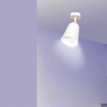 Kierunkowy Reflektor sufitowy skandynawski Atlas biały Emibig do przedpokoju i kuchni
