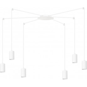 Traker VI white adjustable pendant lamp Emibig