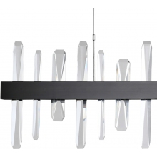 Stylowa Lampa wisząca kryształowa Arctic LED 100 czarna Step Into Design nad stół