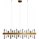 Crystal Arctic LED 100cm gold pendant lamp Step Into Design