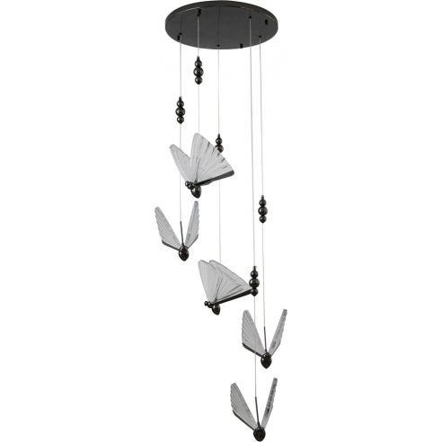 Stylowa Lampa wisząca designerska Bee V LED czarna Step Into Design nad stół