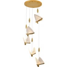 Stylowa Lampa wisząca designerska Bee V LED złota Step Into Design nad stół
