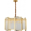 Stylowa Lampa wisząca kryształowa Imperio 80 złota Step Into Design nad stół
